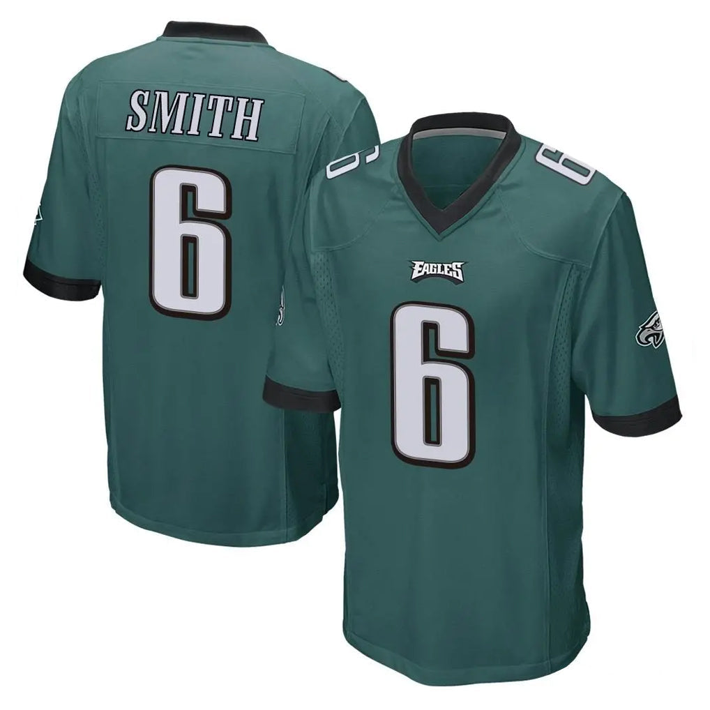 Punc P.Eagles #6 DeVonta Smith Player Team Color Green Home Game Stitched Jerseys
