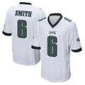 Punc P.Eagles #6 DeVonta Smith Player White Home Game Stitched Jerseys