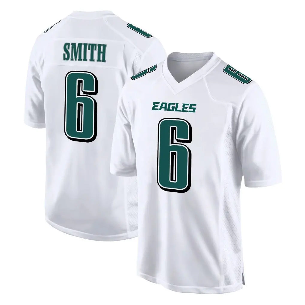 Punc P.Eagles #6 DeVonta Smith Player White Tundra Fashion Home Game Stitched Jerseys