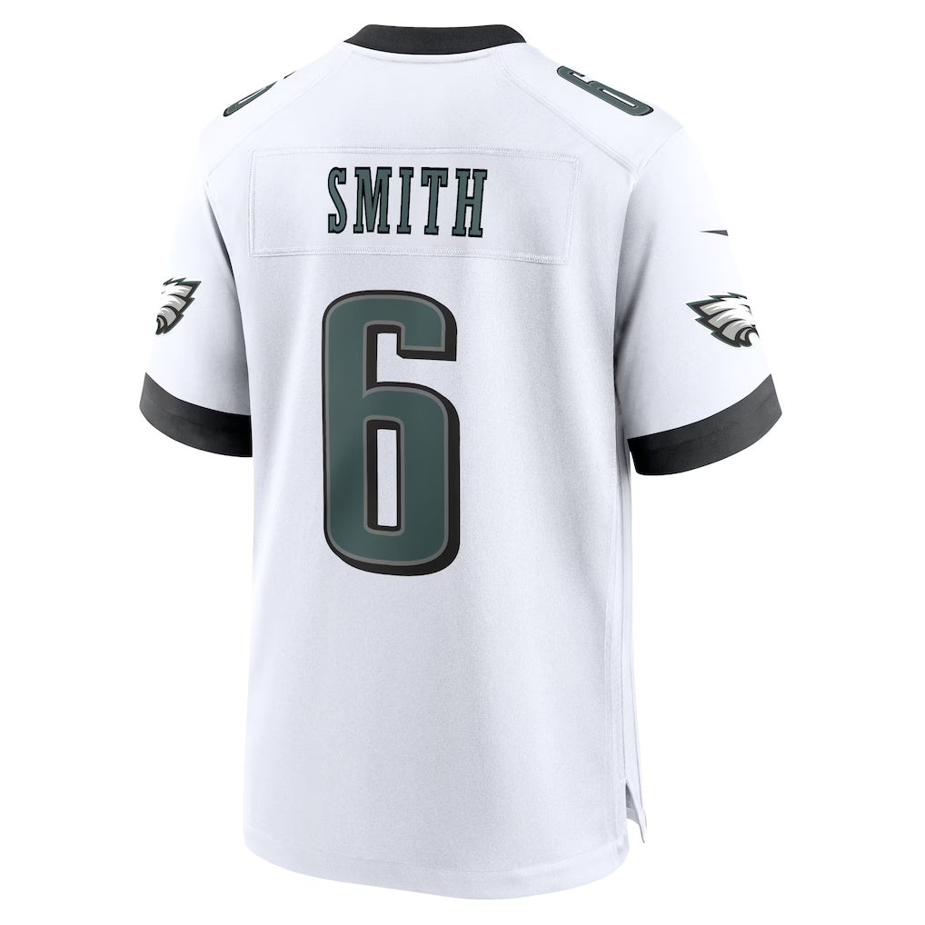 Punc P.Eagles #6 DeVonta Smith White White Game Stitched Jerseys