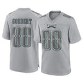 Punc P.Eagles #88 Dallas Goedert Player Gray Atmosphere Fashion Home Game Stitched Jerseys