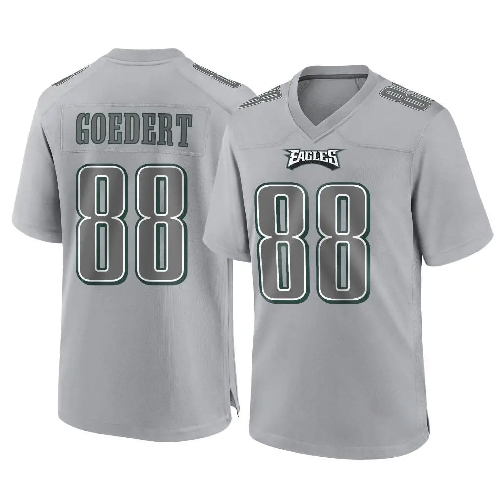 Punc P.Eagles #88 Dallas Goedert Player Gray Atmosphere Fashion Home Game Stitched Jerseys