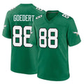 Punc P.Eagles #88 Dallas Goedert Player Green Kelly Alternate Home Game Stitched Jerseys