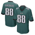 Punc P.Eagles #88 Dallas Goedert Player Team Color Green Home Game Stitched Jerseys