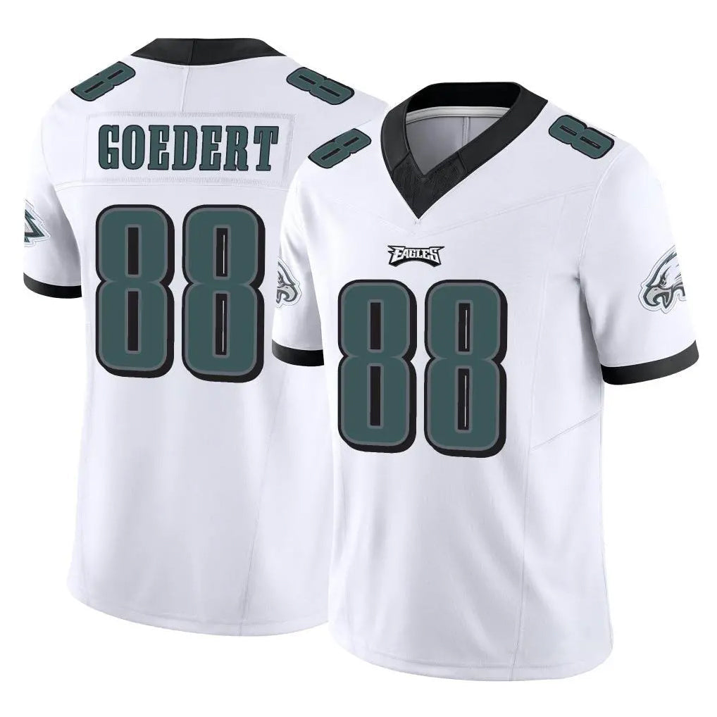 Punc P.Eagles #88 Dallas Goedert Player White Limited Vapor F.U.S.E. Home Game Stitched Jerseys