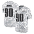 Punc P.Eagles #90 Jordan Davis Player Arctic Camo Salute to Service Limited Game Stitched Jerseys