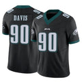 Punc P.Eagles #90 Jordan Davis Player Black Limited Vapor F.U.S.E. Home Game Stitched Jerseys