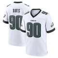 Punc P.Eagles #90 Jordan Davis Player White Game Home Stitched Jerseys