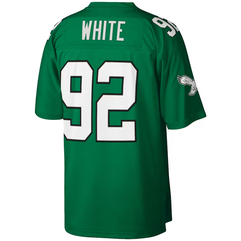 Punc P.Eagles #92 Reggie White Mitchell & Ness Kelly Green Legacy Replica Stitched Puhic Jersey