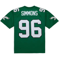 Punc P.Eagles #96 Clyde Simmons Mitchell & Ness Kelly Green Legacy Replica Jersey