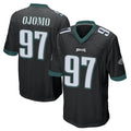 Punc P.Eagles #97 Moro Ojomo Player Black Home Game Stitched Jerseys