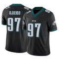 Punc P.Eagles #97 Moro Ojomo Player Black Limited Vapor F.U.S.E. Home Game Stitched Jerseys