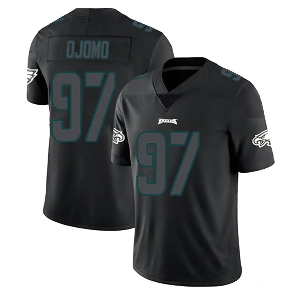 Punc P.Eagles #97 Moro Ojomo Player Limited Black Impact Home Game Stitched Jerseys