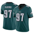 Punc P.Eagles #97 Moro Ojomo Player Team Color Green Limited Vapor F.U.S.E. Home Game Stitched Jerseys