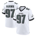 Punc P.Eagles #97 Moro Ojomo Player White Game Home Stitched Jerseys