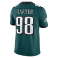 Punc P.Eagles #98  Jalen Carter Midnight Green Team Vapor F.U.S.E. Stitched Limited Jerseys