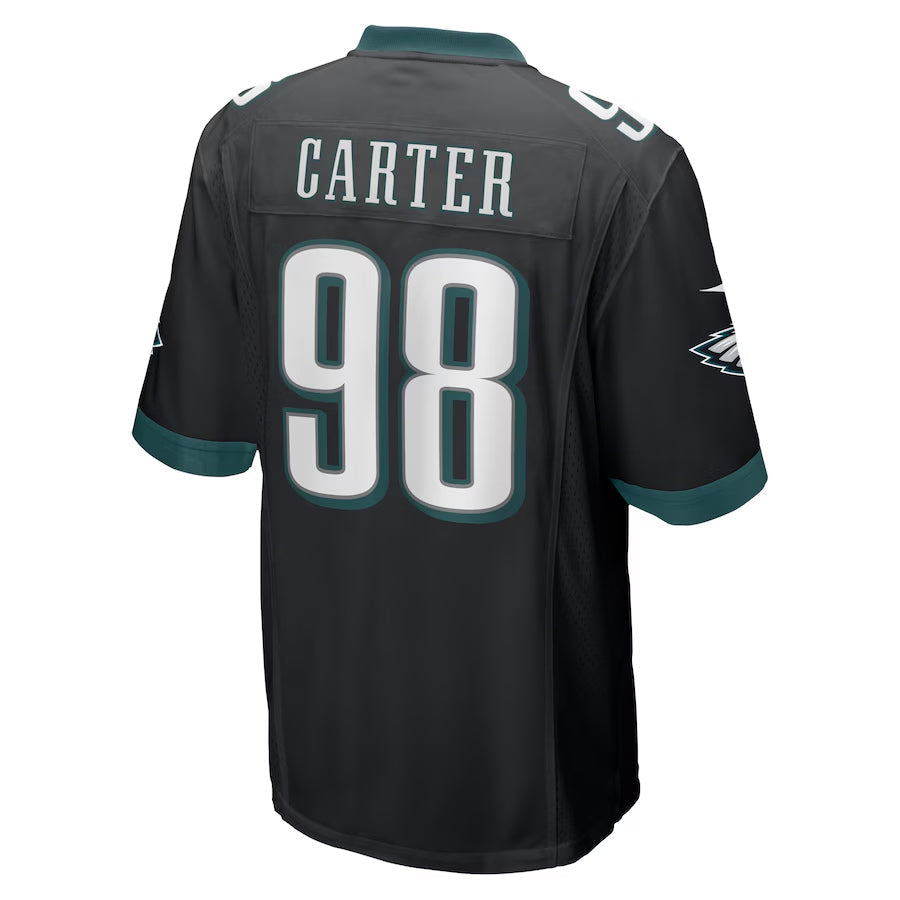 Punc P.Eagles #98 Jalen Carter Player Black Alternate Game Stitched Jerseys
