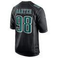 Punc P.Eagles #98 Jalen Carter Player Black Fashion Game Stitched Jerseys