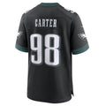 Punc P.Eagles #98 Jalen Carter Player Black Home Game Stitched Jerseys