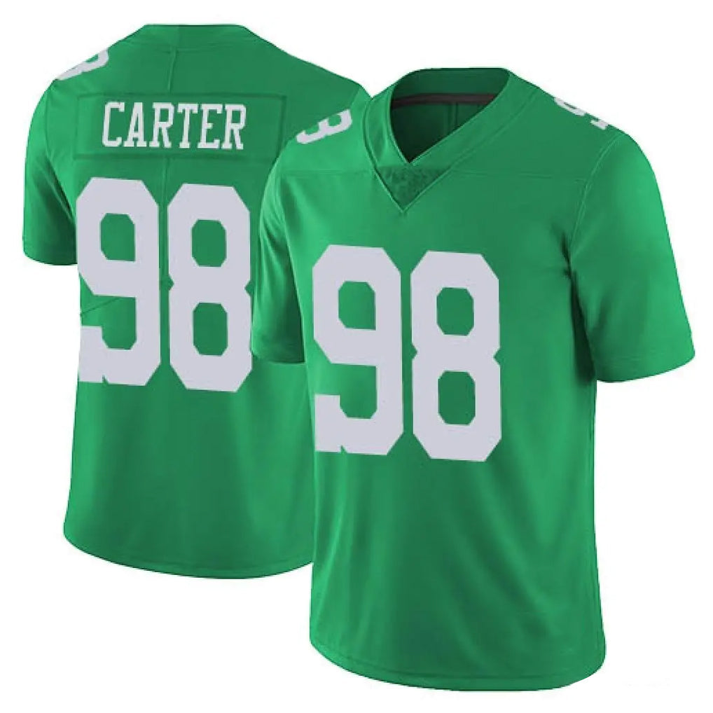 Punc P.Eagles #98 Jalen Carter Player Green Limited Vapor Untouchable Home Game Stitched Jerseys