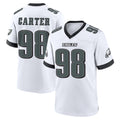 Punc P.Eagles #98 Jalen Carter Player White Game Home Stitched Jerseys