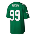 Punc P.Eagles #99 Jerome Brown Mitchell & Ness Kelly Green Big & Tall 1990 Retired Player Replica Stitched Puhic Jersey
