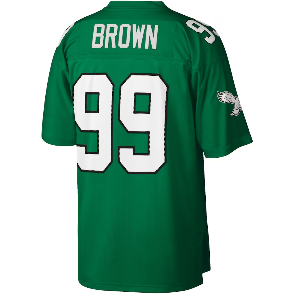 Punc P.Eagles #99 Jerome Brown Mitchell & Ness Kelly Green Legacy Replica Jersey
