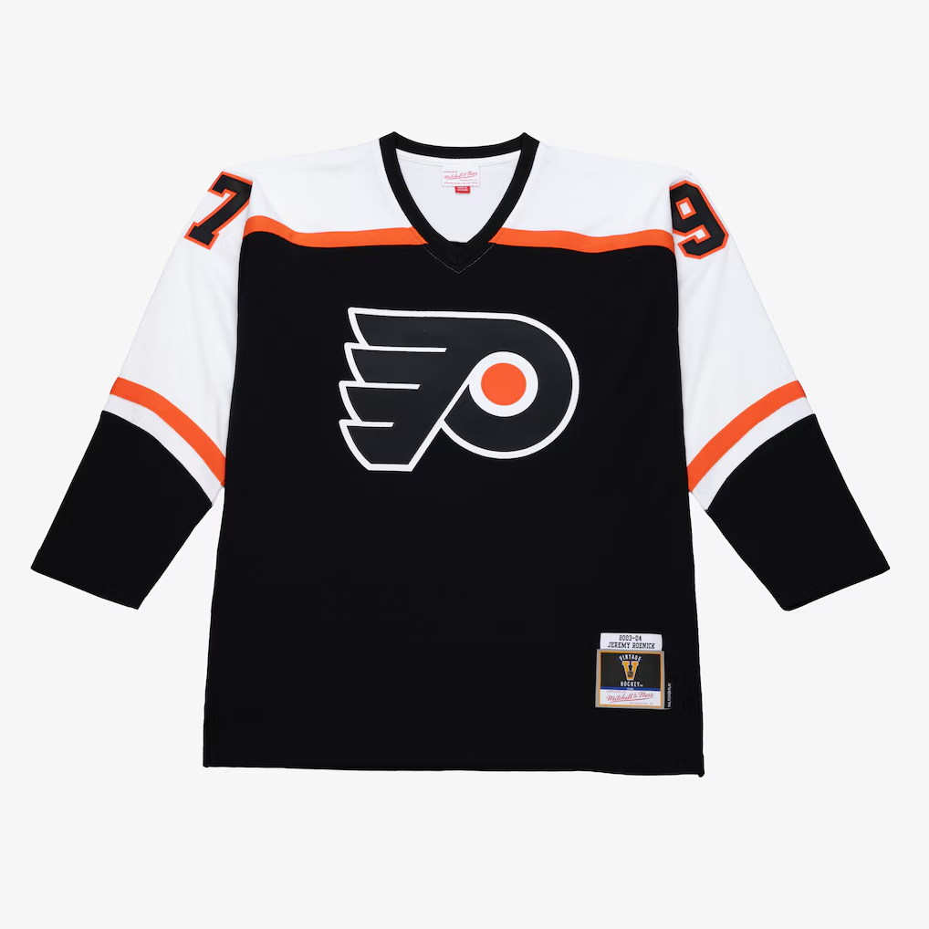Punc P.Flyers Jeremy Roenick Mitchell & Ness Black 2003 Power Play Jerseys