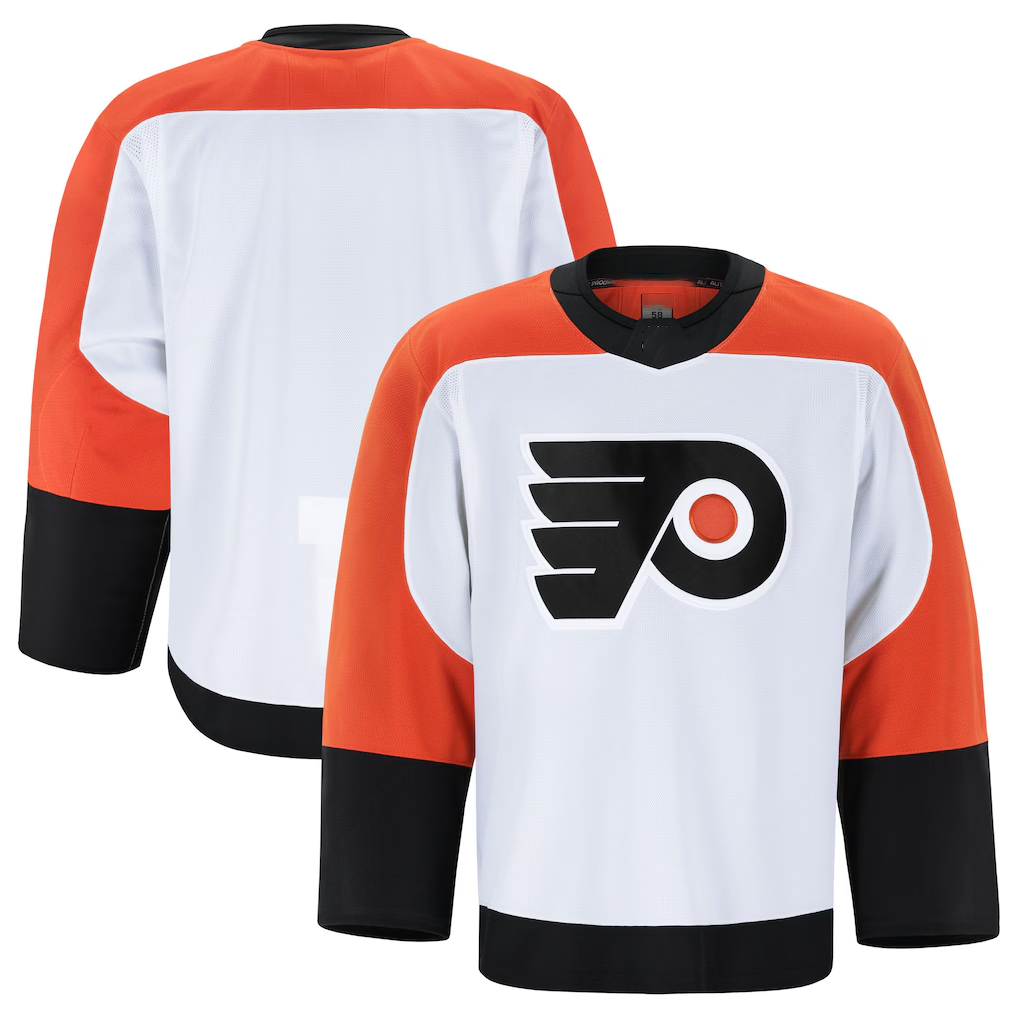 Punc P.Flyers White Away Authentic Pro Jerseys