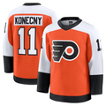 Punc P.Flyers #11 Travis Konecny Burnt Orange Home Premium Jerseys