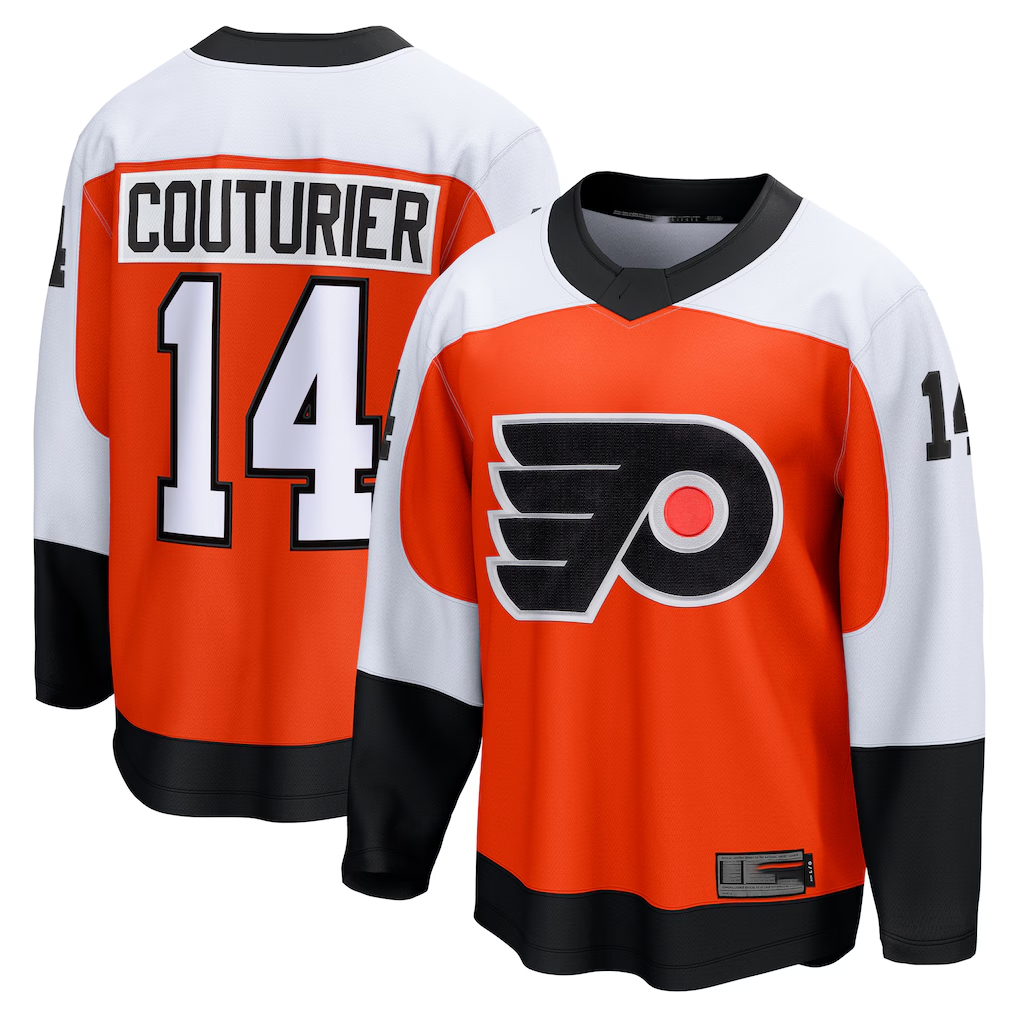 Punc P.Flyers #14 Sean Couturier Orange Home Breakaway Jerseys