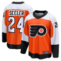 Punc P.Flyers #24 Nick Seeler Orange Home Practice Jerseys