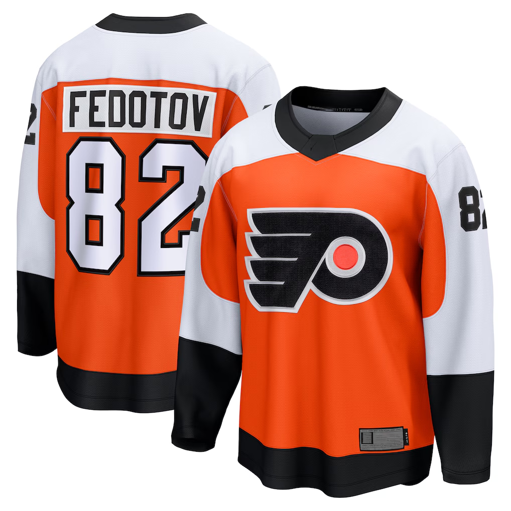Punc P.Flyers #82 Ivan Fedotov Orange Home Breakaway Jerseys