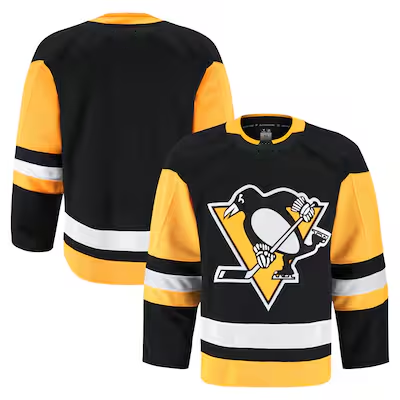 Punc P.Penguins Black Home Authentic Pro Jerseys