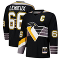 Punc P.Penguins #66 Mario Lemieux Black 1996?97 Power Play Jerseys