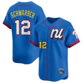 Punc P.Phillies #12 Kyle Schwarber Player Blue National League All-star Game Limited Stitched Jerseys