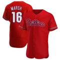 Punc P.Phillies #16 Brandon Marsh Player Red Home Limited Elite Stitched Jerseys