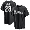Punc P.Phillies #28 Alec Bohm Player Black Home Game Stitched Jerseys