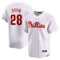 Punc P.Phillies #28 Alec Bohm Player White Home Limited Stitched Jerseys