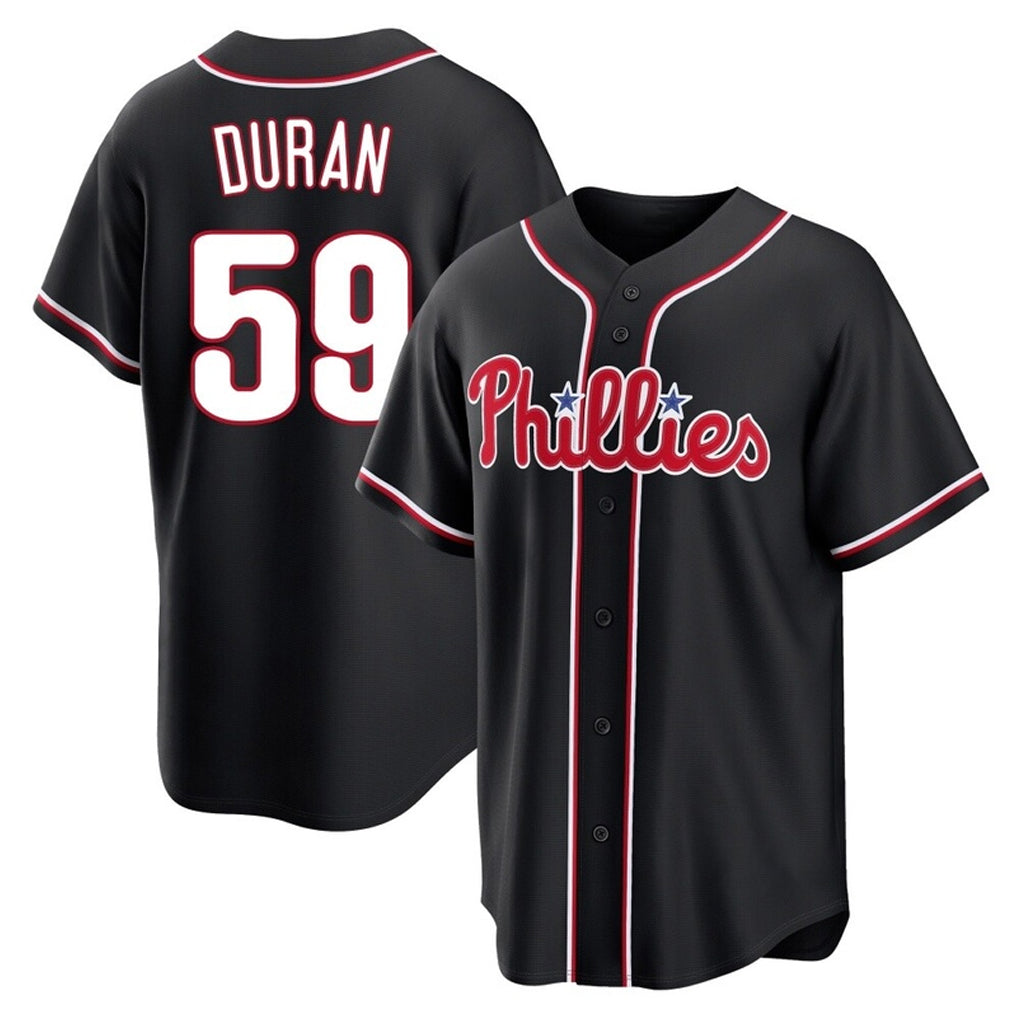 Punc P.Phillies #59 Jhoan Duran Player Black Fashion Out Home Game Stitched Jerseys