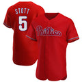 Punc P.Phillies #5 Bryson Stott Player Red Home Limited Elite Stitched Jerseys