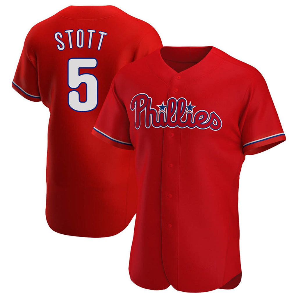 Punc P.Phillies #5 Bryson Stott Player Red Home Limited Elite Stitched Jerseys