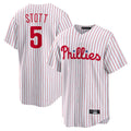 Punc P.Phillies #5 Bryson Stott Player White Home Game Stitched Jerseys