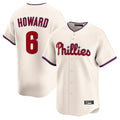 Punc P.Phillies #6 Ryan Howardr Player Cream Home Limited Stitched Jerseys