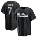 Punc P.Phillies #7 Trea Turner Player Black Alt Fashion Home Game Stitched Jerseys