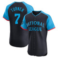 Punc P.Phillies #7 Trea Turner Player Navy National League All-Star Limited Elite Stitched Jerseys