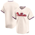 Punc P.Phillies Blank Player Cream Home Limited Stitched Jerseys