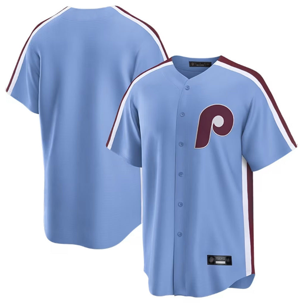 Punc P.Phillies Blank Player Light Blue Home Limited Stitched Jerseys