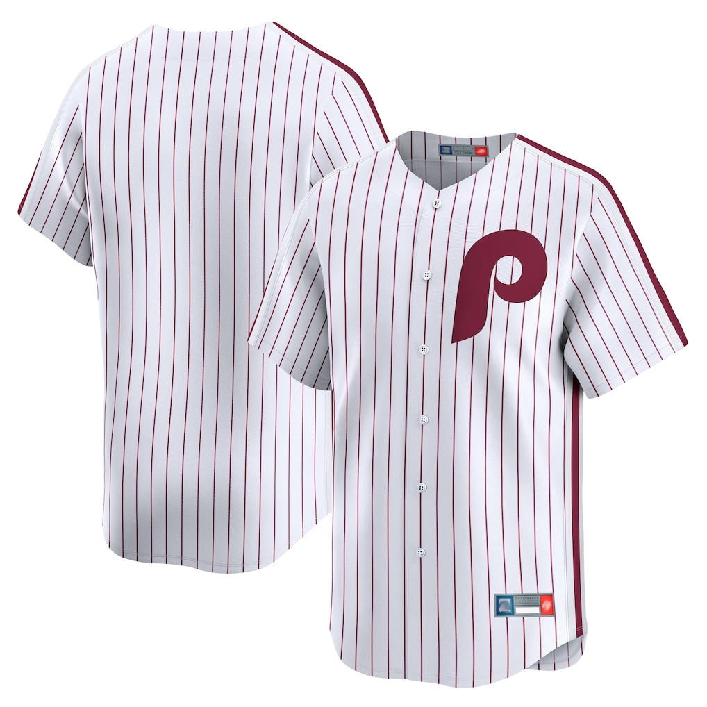 Punc P.Phillies Blank Player White Cooperstown Collection Limited Home Stitched Jerseys