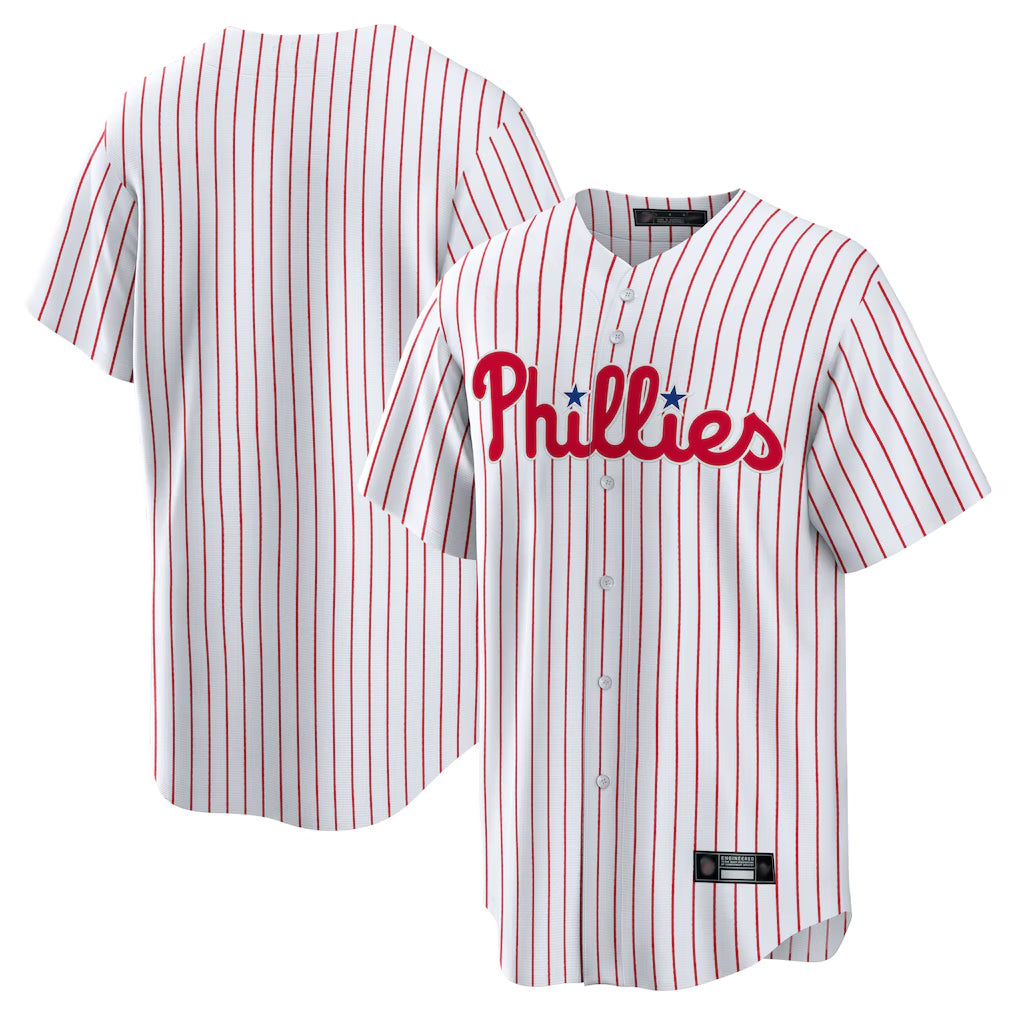 Punc P.Phillies Blank Player White Home Limited Game Stitched Jerseys